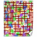 Pattern-repetition-bars-colors Canvas 16  x 20 