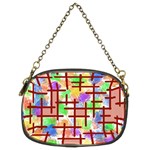 Pattern-repetition-bars-colors Chain Purse (Two Sides)