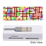 Pattern-repetition-bars-colors Memory Card Reader (Stick)