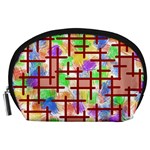 Pattern-repetition-bars-colors Accessory Pouch (Large)