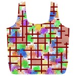 Pattern-repetition-bars-colors Full Print Recycle Bag (XXL)
