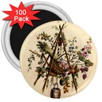 Vintage-antique-plate-china 3  Magnets (100 pack)