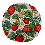 Strawberry-fruits Large 18  Premium Round Cushions