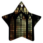 Stained Glass Window Gothic Ornament (Star)