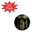 Stained Glass Window Gothic 1  Mini Magnets (100 pack) 