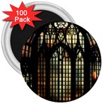 Stained Glass Window Gothic 3  Magnets (100 pack)
