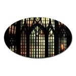 Stained Glass Window Gothic Oval Magnet