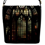 Stained Glass Window Gothic Flap Closure Messenger Bag (S)