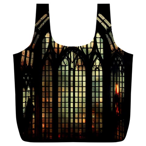 Stained Glass Window Gothic Full Print Recycle Bag (XXL) from UrbanLoad.com Front