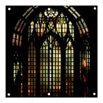 Stained Glass Window Gothic Banner and Sign 3  x 3 