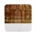 Stained Glass Window Gothic Marble Wood Coaster (Square)