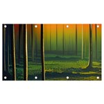 Outdoors Night Moon Full Moon Trees Setting Scene Forest Woods Light Moonlight Nature Wilderness Lan Banner and Sign 7  x 4 