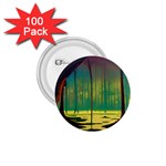Nature Swamp Water Sunset Spooky Night Reflections Bayou Lake 1.75  Buttons (100 pack) 