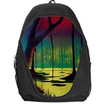 Nature Swamp Water Sunset Spooky Night Reflections Bayou Lake Backpack Bag