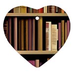 Books Bookshelves Office Fantasy Background Artwork Book Cover Apothecary Book Nook Literature Libra Ornament (Heart)