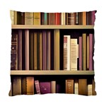 Books Bookshelves Office Fantasy Background Artwork Book Cover Apothecary Book Nook Literature Libra Standard Cushion Case (Two Sides)
