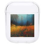 Wildflowers Field Outdoors Clouds Trees Cover Art Storm Mysterious Dream Landscape Hard PC AirPods 1/2 Case