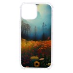 Wildflowers Field Outdoors Clouds Trees Cover Art Storm Mysterious Dream Landscape iPhone 13 mini TPU UV Print Case