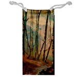 Woodland Woods Forest Trees Nature Outdoors Mist Moon Background Artwork Book Jewelry Bag