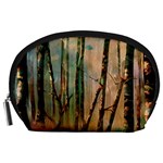 Woodland Woods Forest Trees Nature Outdoors Mist Moon Background Artwork Book Accessory Pouch (Large)