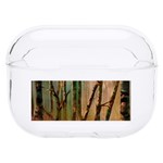 Woodland Woods Forest Trees Nature Outdoors Mist Moon Background Artwork Book Hard PC AirPods Pro Case