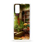Room Interior Library Books Bookshelves Reading Literature Study Fiction Old Manor Book Nook Reading Samsung Galaxy S20 6.2 Inch TPU UV Case