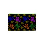 Pattern Repetition Snail Blue Cosmetic Bag (XS)