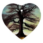 Nature Outdoors Cellphone Wallpaper Background Artistic Artwork Starlight Book Cover Wilderness Land Ornament (Heart)
