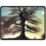 Nature Outdoors Cellphone Wallpaper Background Artistic Artwork Starlight Book Cover Wilderness Land Two Sides Fleece Blanket (Large)