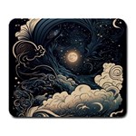Starry Sky Moon Space Cosmic Galaxy Nature Art Clouds Art Nouveau Abstract Large Mousepad