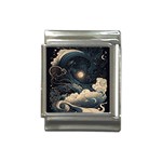 Starry Sky Moon Space Cosmic Galaxy Nature Art Clouds Art Nouveau Abstract Italian Charm (13mm)