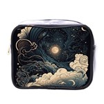 Starry Sky Moon Space Cosmic Galaxy Nature Art Clouds Art Nouveau Abstract Mini Toiletries Bag (One Side)