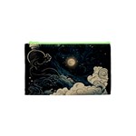 Starry Sky Moon Space Cosmic Galaxy Nature Art Clouds Art Nouveau Abstract Cosmetic Bag (XS)