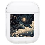 Starry Sky Moon Space Cosmic Galaxy Nature Art Clouds Art Nouveau Abstract Soft TPU AirPods 1/2 Case