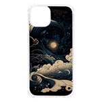 Starry Sky Moon Space Cosmic Galaxy Nature Art Clouds Art Nouveau Abstract iPhone 13 TPU UV Print Case