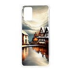 Village Reflections Snow Sky Dramatic Town House Cottages Pond Lake City Samsung Galaxy S20Plus 6.7 Inch TPU UV Case