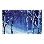 Landscape Outdoors Greeting Card Snow Forest Woods Nature Path Trail Santa s Village Banner and Sign 5  x 3 