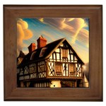Village House Cottage Medieval Timber Tudor Split timber Frame Architecture Town Twilight Chimney Framed Tile