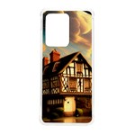 Village House Cottage Medieval Timber Tudor Split timber Frame Architecture Town Twilight Chimney Samsung Galaxy S20 Ultra 6.9 Inch TPU UV Case