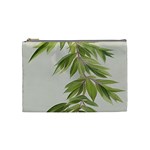 Watercolor Leaves Branch Nature Plant Growing Still Life Botanical Study Cosmetic Bag (Medium)