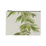 Watercolor Leaves Branch Nature Plant Growing Still Life Botanical Study Cosmetic Bag (Large)