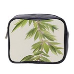 Watercolor Leaves Branch Nature Plant Growing Still Life Botanical Study Mini Toiletries Bag (Two Sides)