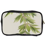 Watercolor Leaves Branch Nature Plant Growing Still Life Botanical Study Toiletries Bag (Two Sides)