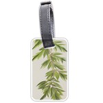 Watercolor Leaves Branch Nature Plant Growing Still Life Botanical Study Luggage Tag (one side)
