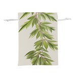 Watercolor Leaves Branch Nature Plant Growing Still Life Botanical Study Lightweight Drawstring Pouch (M)