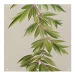 Watercolor Leaves Branch Nature Plant Growing Still Life Botanical Study Banner and Sign 4  x 4 