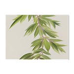Watercolor Leaves Branch Nature Plant Growing Still Life Botanical Study Crystal Sticker (A4)