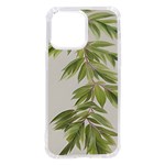 Watercolor Leaves Branch Nature Plant Growing Still Life Botanical Study iPhone 14 Pro Max TPU UV Print Case