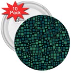 Squares cubism geometric background 3  Buttons (10 pack) 