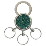 Squares cubism geometric background 3-Ring Key Chain